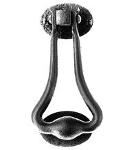 Rough Iron Door Knocker, Acorn RM4BG