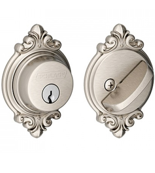 Ornate Brookshire Single Cylinder Deadbolt