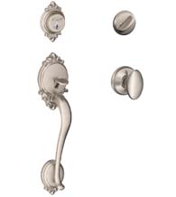 Brookshire Single Cylinder Handleset, Schlage F60BRK