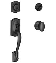 Camelot Single Cylinder Handleset, Schlage F60CAM