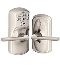 Plymouth Keypad Entry Flex-Lock With Latitude Lever, Schlage FE595PLYLAT