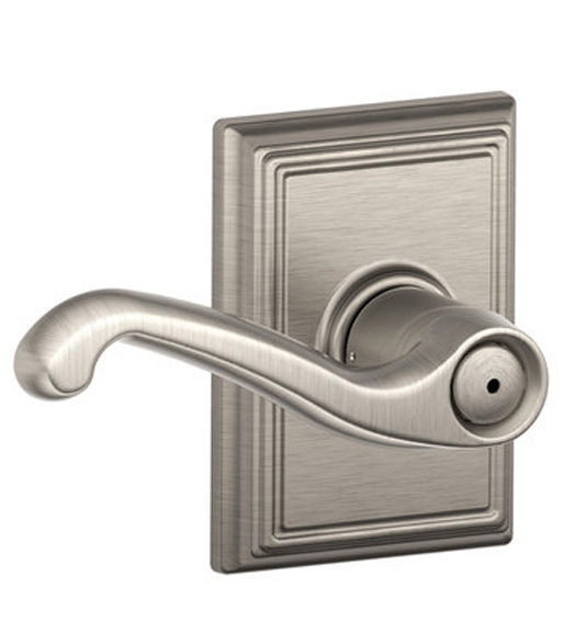 Schlage Flair Lever With Addison Rose