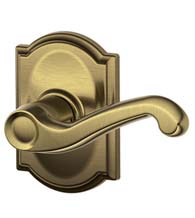 Flair Lever With Camelot Rose, Schlage F-FLA-CAM