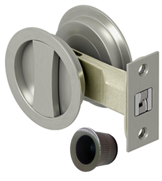 Round Pocket Door Passage  Lock