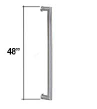 48 Inch Long Contemporary Stainless Steel Door Handle, AHI SIG409-1220-630