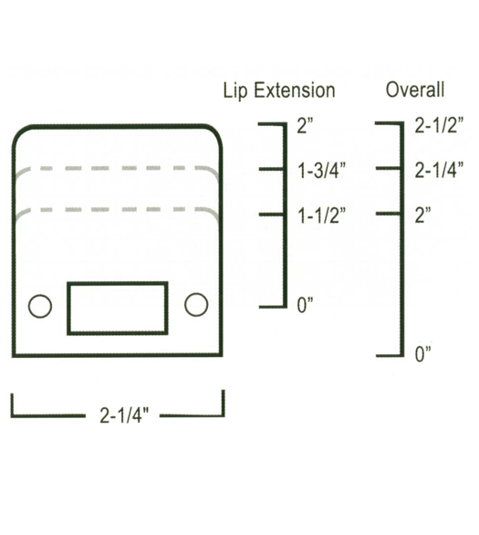 Extended Lip Door Strikes