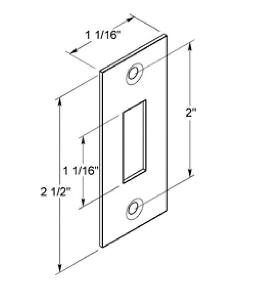 Strike Plate for Pocket Door Locks