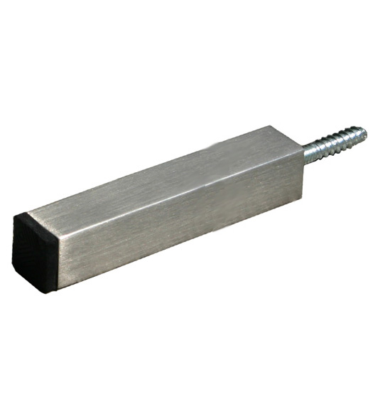 Long Contemporary Square Stainless Door Stop