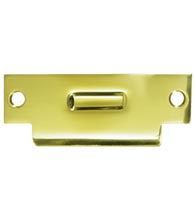 Solid Brass ANSI Strike Plate for Roller Catch, Deltana TSRCA4875