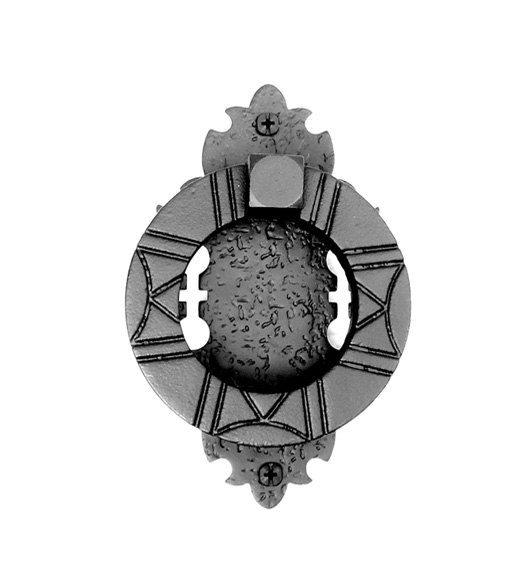 Rough Iron Warwick Door Ring Pull