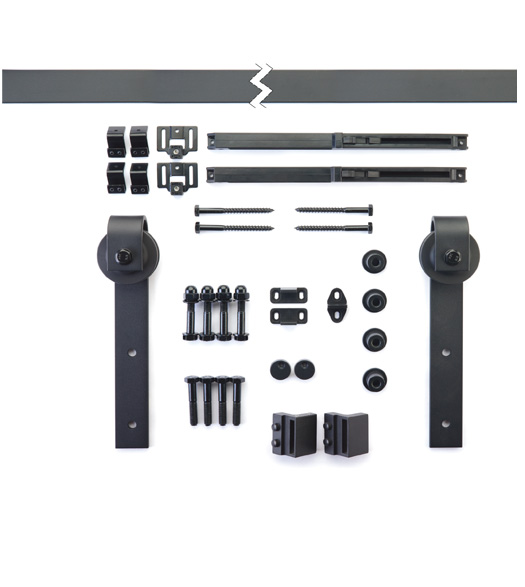 72 Inch Barn Door Flat Track Hardware Kit