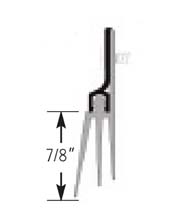 48 Inch Vinyl Triple Blade Door Sweep