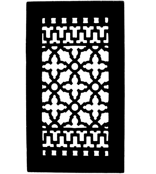 14 x 8 Cast Iron Registers with Louver