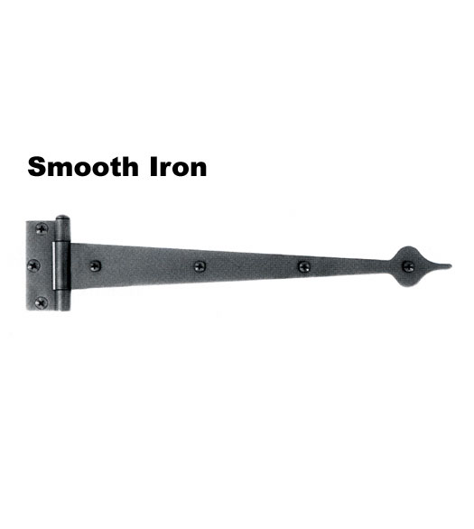 10 Spear Tip European Forged Strap Hinge