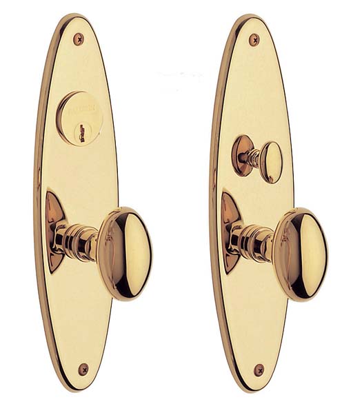 Oval Lexington Classic Mortise Entrance Set