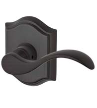 Curve Lever with Traditional Arch Rose, Baldwin CUR-TAR