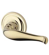 Decorative Lever with Round Rose, Baldwin DEC-TRR