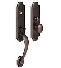 Boulder Forged Brass Handleset, Baldwin M512