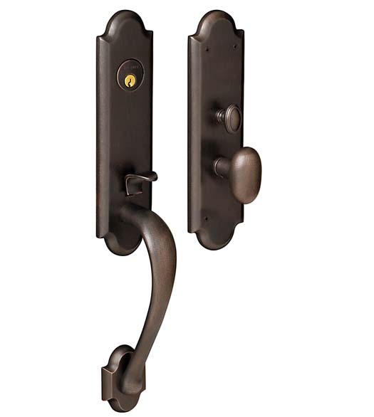 Baldwin Boulder Brass Handleset