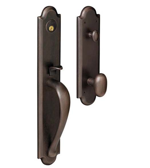 Boulder Solid Forged Brass Handleset