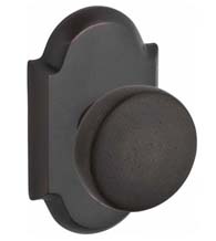 Rustic Bronze Knob with Arched Rose, Baldwin RUS-RAR