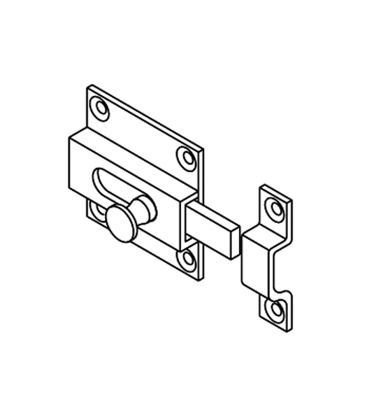 Restroom Stall Door Bolt