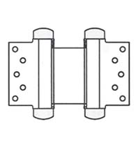 6 Inch Half Surface Double Acting Spring Hinge, Pair, Bommer 3023-6