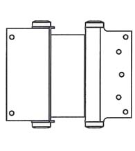 7 Inch  Box Clamp Type Double Acting Spring Hinge, Pair, Bommer 3024-7