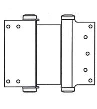 8 Inch  Box Clamp Type Double Acting Spring Hinge, Pair, Bommer 3024-8