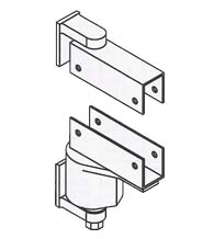 Box Clamp Mount Spring Door Pivot Hinge with Adjustable Tension, Bommer 7114