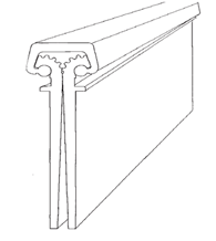 85 Inch Short Leaf Flush Mortise Continuous Geared Hinge, Bommer FM85SLF-HD