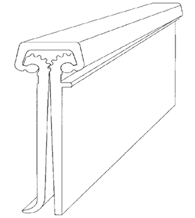 95 Inch Standard Full Mortise Continuous Geared Hinge, Bommer FM95HD