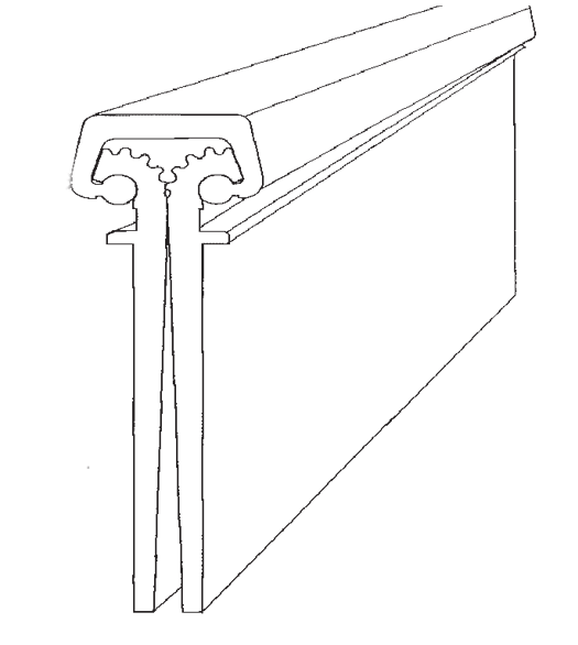 Bommer 95 Inch Short Leaf Flush Gear Hinge