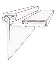 83 Inch Half Surface Continuous Gear Hinge, Bommer HS83HD