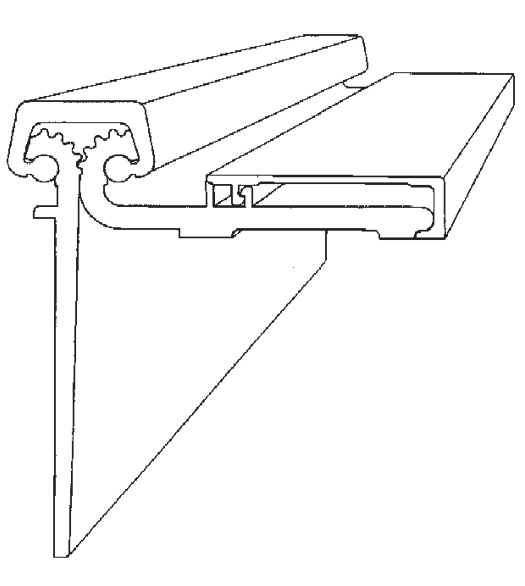 Bommer 85 Inch Half Surface Gear Hinge