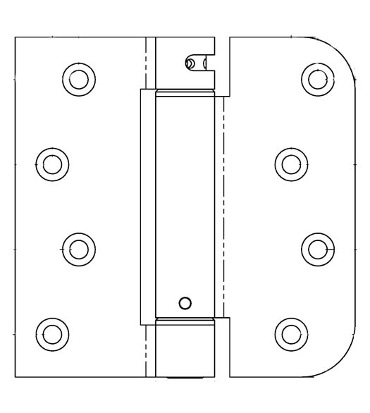 4 x 4 x 5/8 x Sq THERMA-TRU Spring Hinge