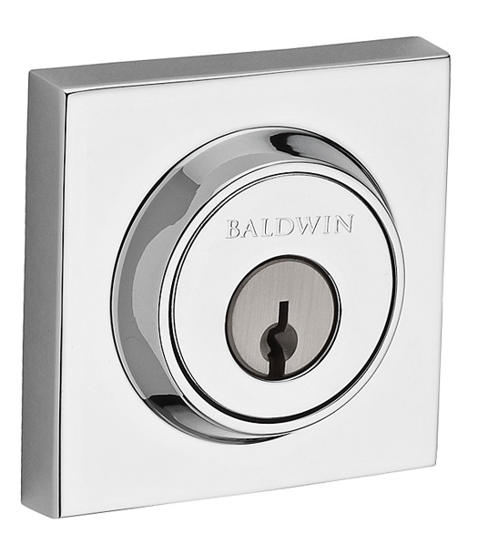 Baldwin Square Rose Deadbolt