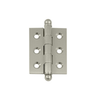 2 Inch x 1-1/2 Inch Solid Brass Cabinet Hinge, Pair, Deltana CH2015