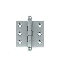 2 Inch x 2 Inch Solid Brass Cabinet Hinge, Pair, Deltana CH2020