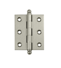 2-1/2 Inch x 2 Inch Solid Brass Cabinet Hinge, Pair, Deltana CH2520