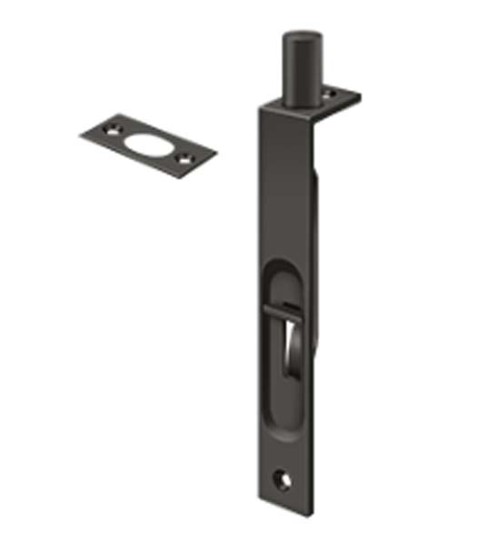 6 inch Flush Bolt with Square Corners