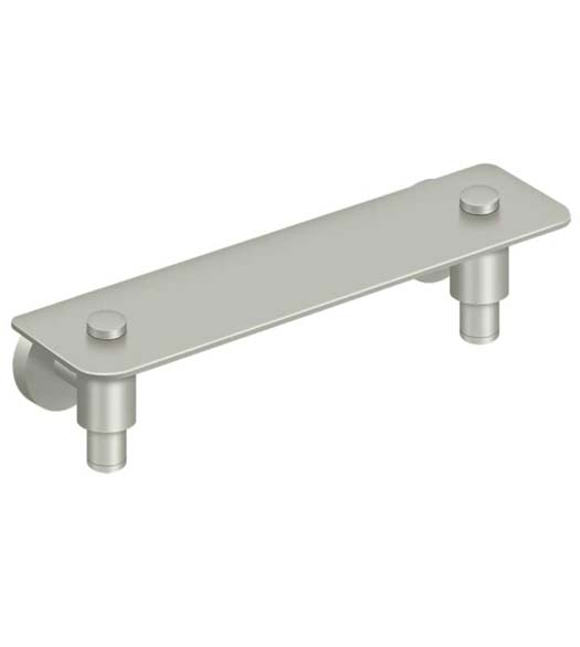 12 Inch Satin Nickel Wall Shelf