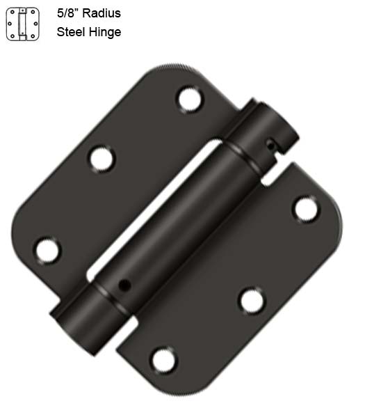 3-1/2 Inch 5/8 Radius Spring Hinge