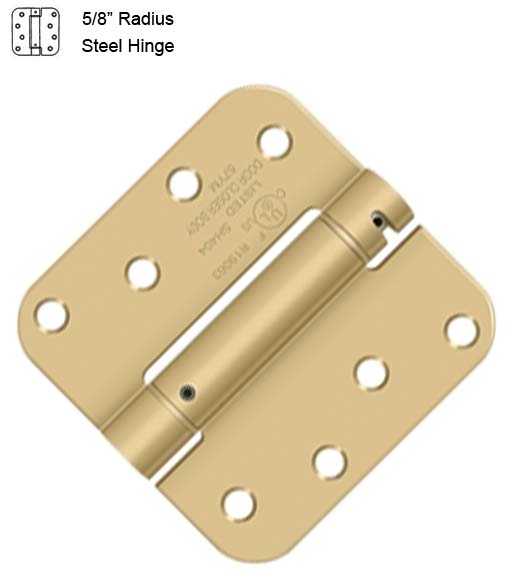 4 Inch x 5/8 Radius Spring Door Hinge