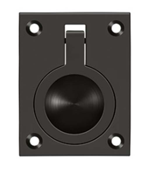 2-1/2 Solid Brass Flush Ring Pull