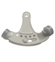 Solid Brass Hinge Door Stop, Deltana HPA69
