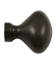 Solid Brass Cabinet Egg Knob, Deltana KE125