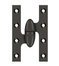 6 Inch x 4 Inch Olive Knuckle Hinge, Deltana OK6040B