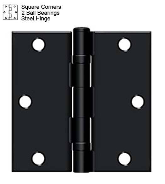 3-1/2 x 3-1/2 Ball Bearing Hinges