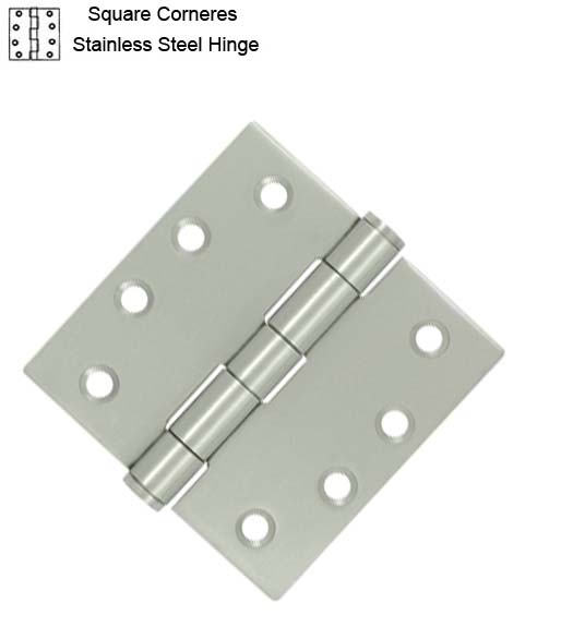 4 x 4  Residential Stainless Steel Hinges